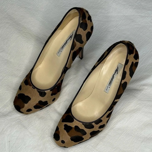 BRIAN ATWOOD 'MANIAC' LEOPARD PRINT CALF HAIR STILETTOS SIZE 39 SEXY AF DESIGNER - Picture 10 of 16